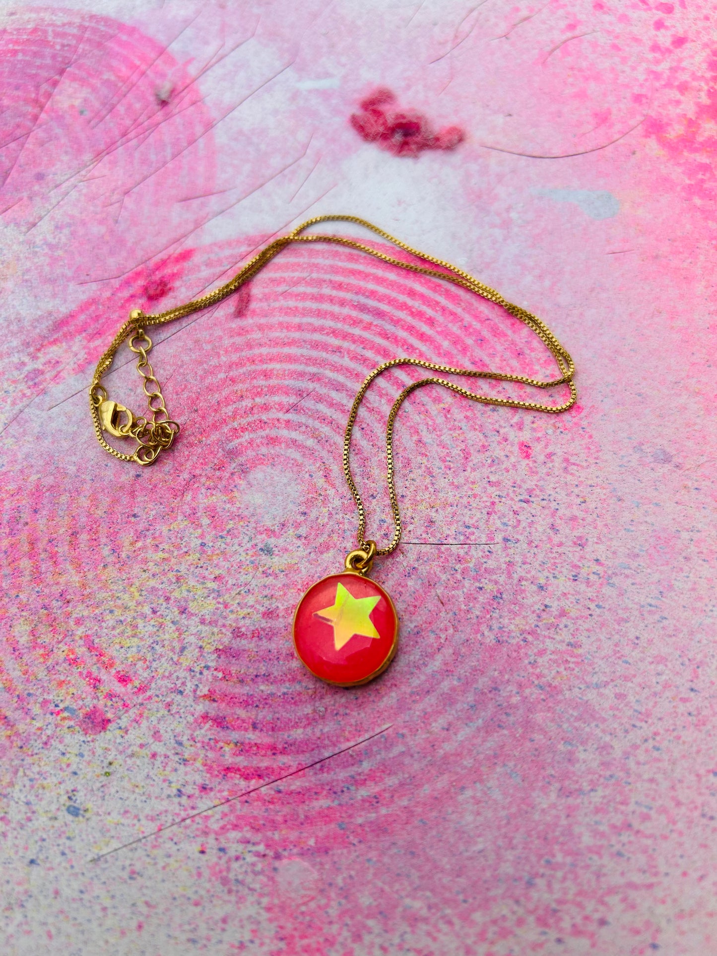Barbie Pink Star Necklace