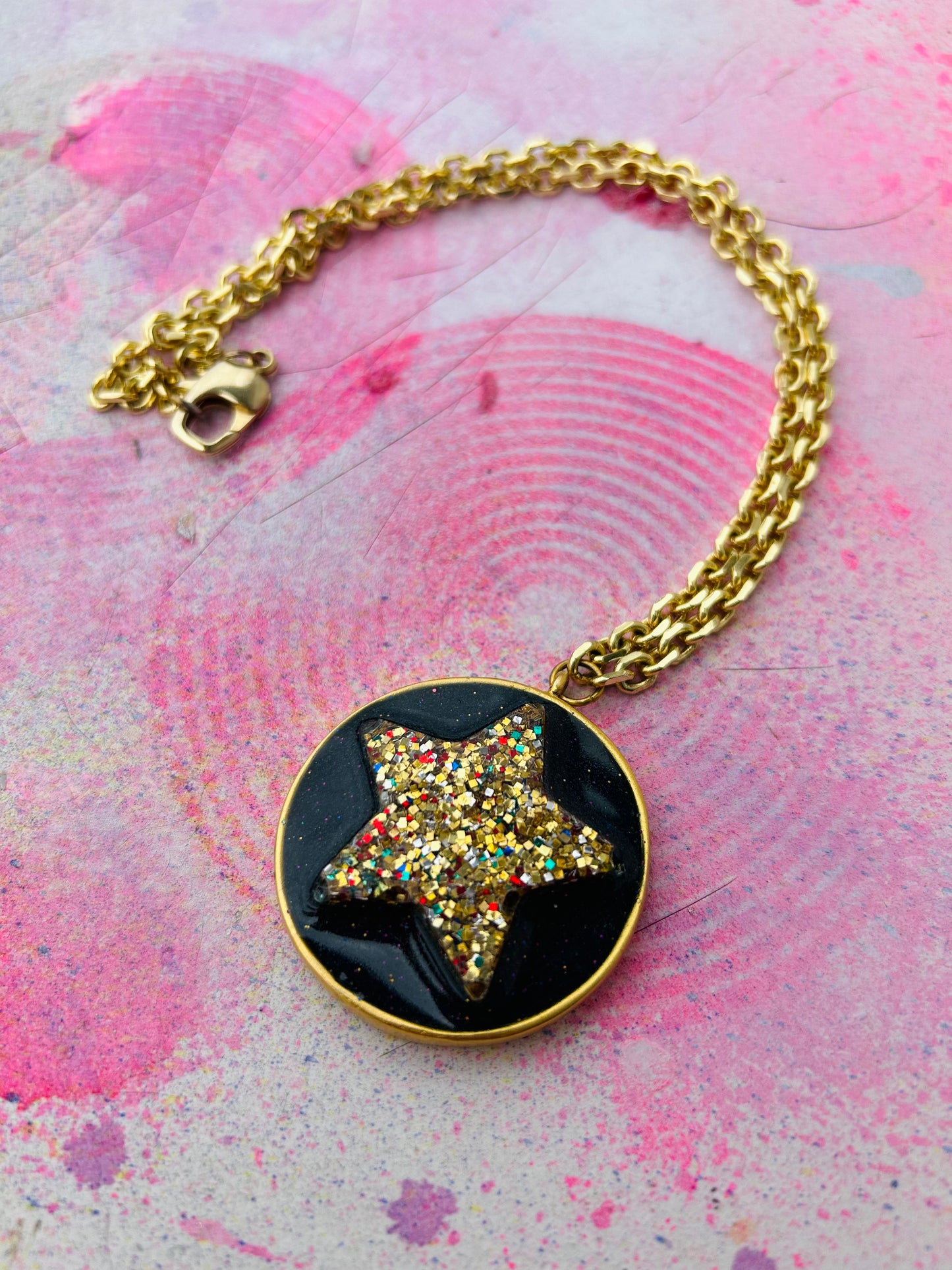 Slate Blue Star Necklace