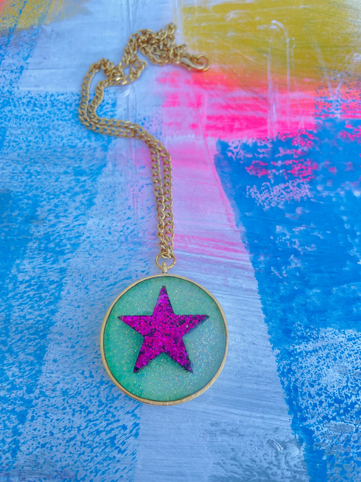 Dragonfruit Star Necklace
