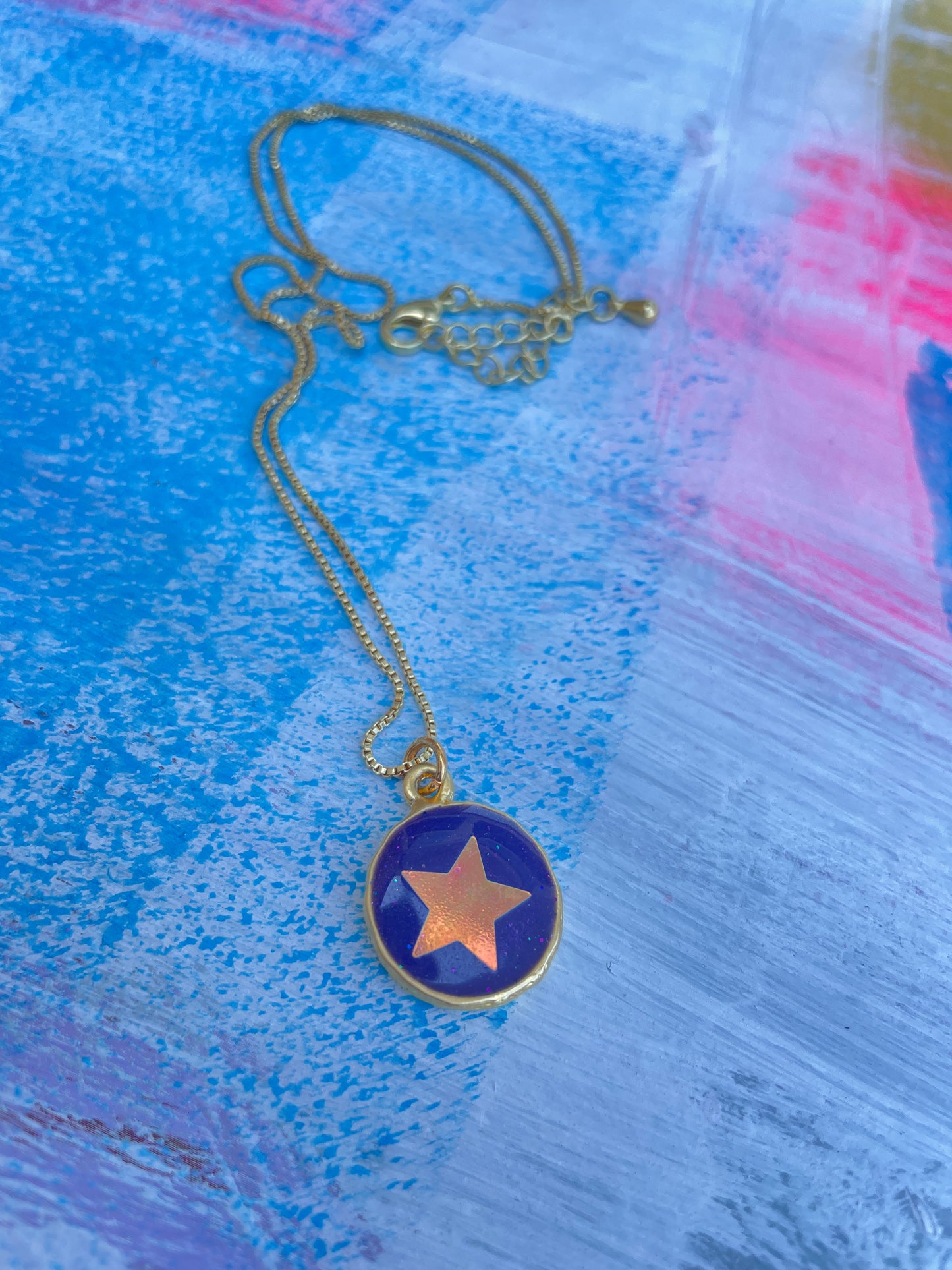 Purple Star Necklace