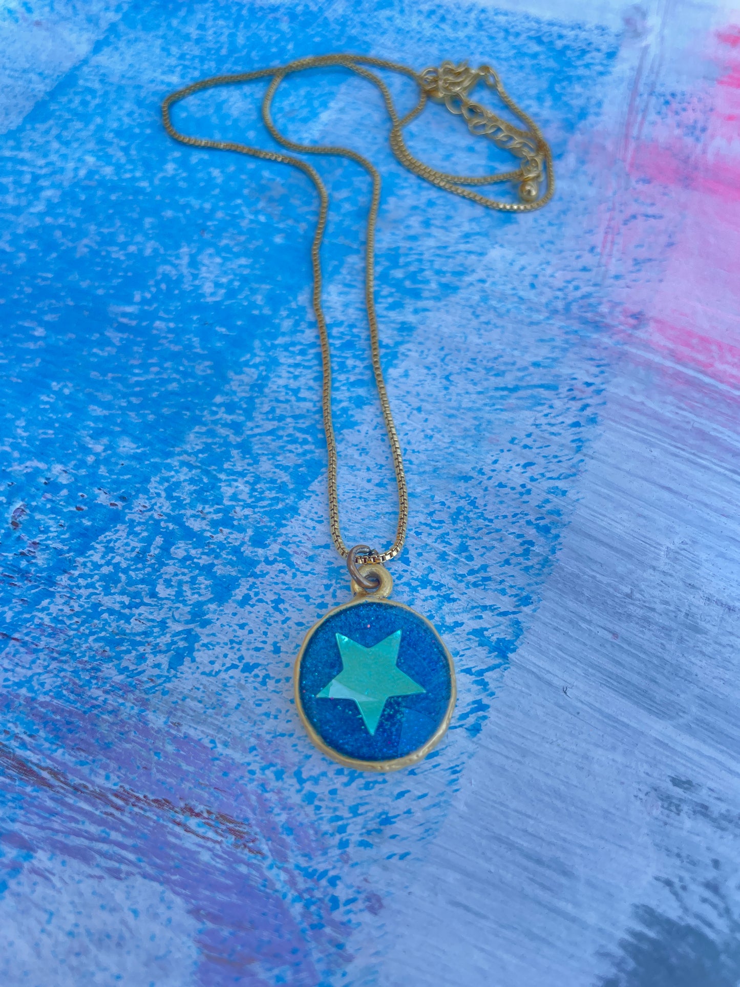 Blue Star Necklace