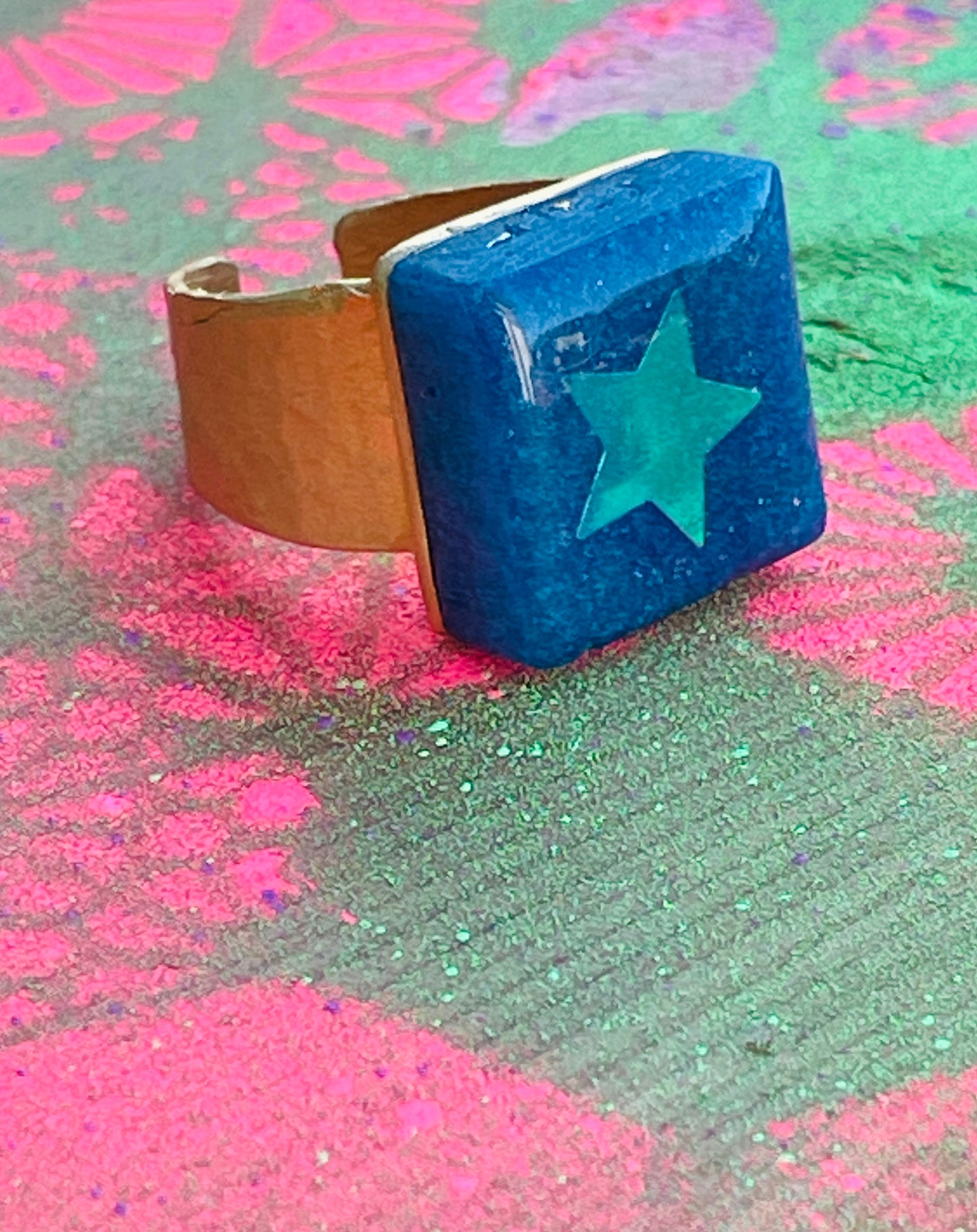 Blue Magic Star Ring