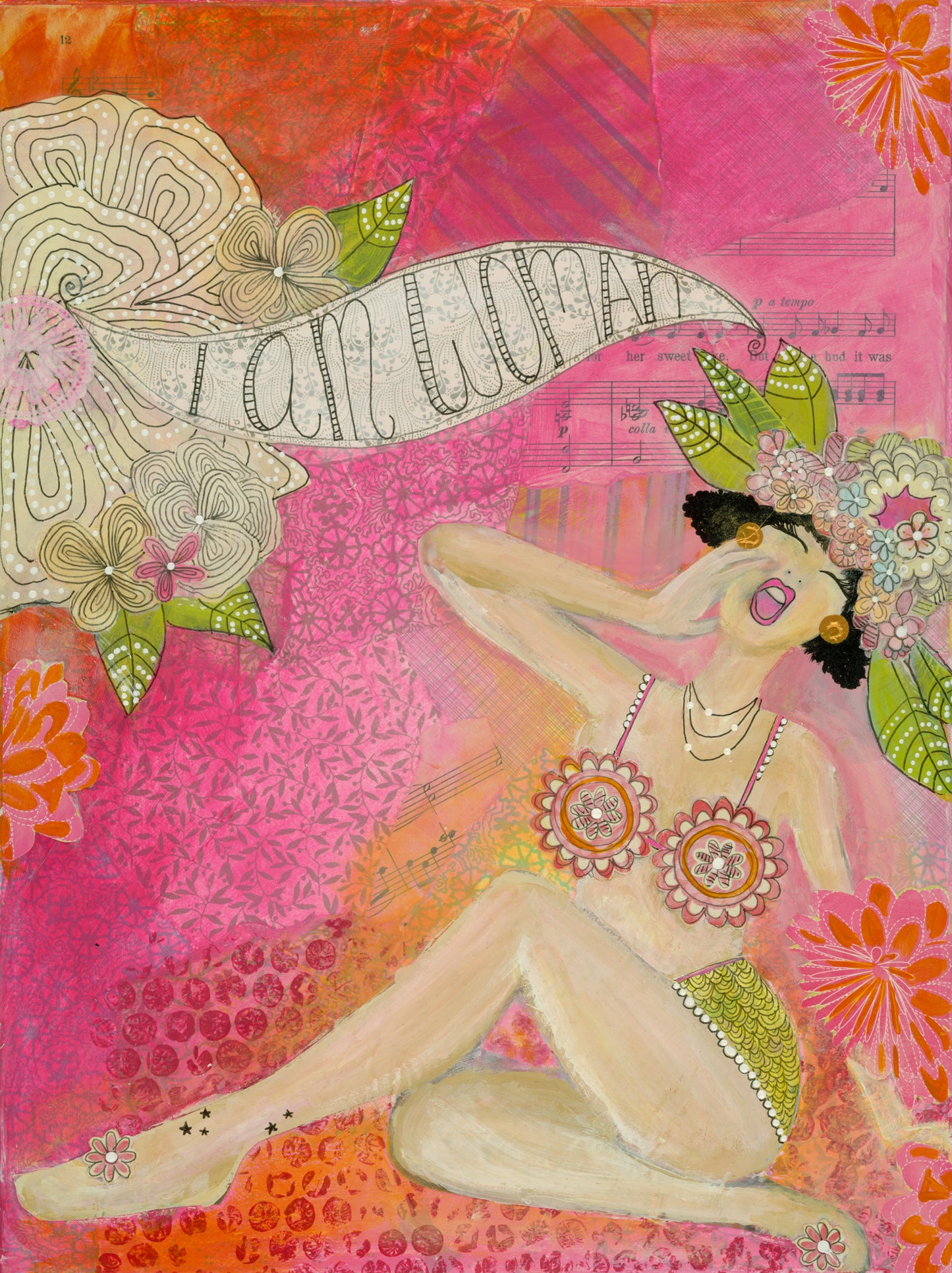 I am Woman Print 12x16