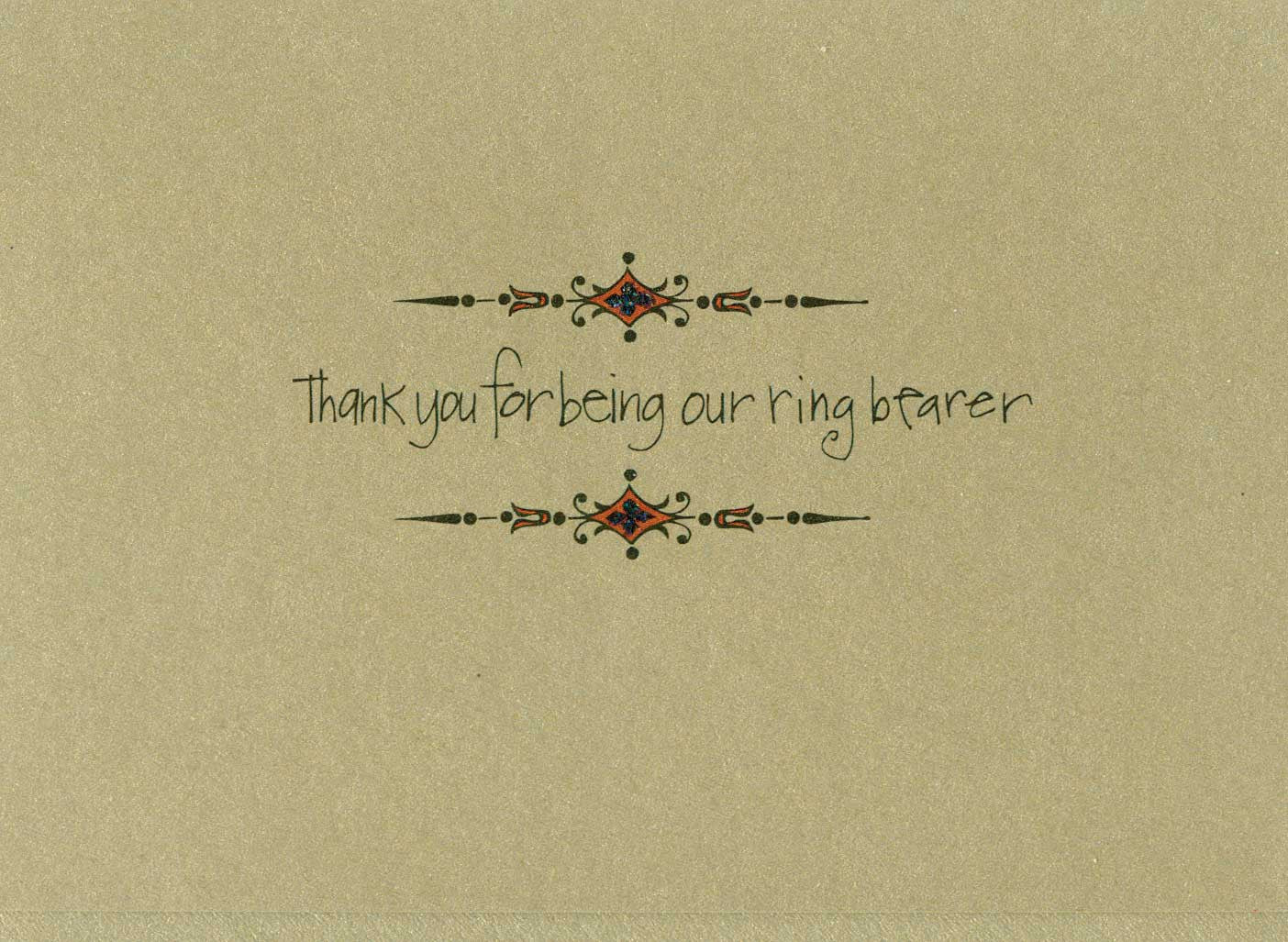 Thank You Ring Bearer