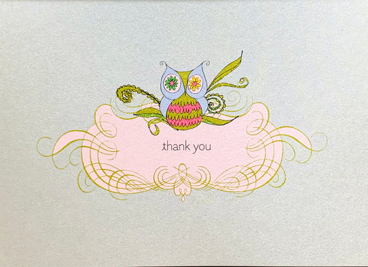 Thank You Owl greeting card