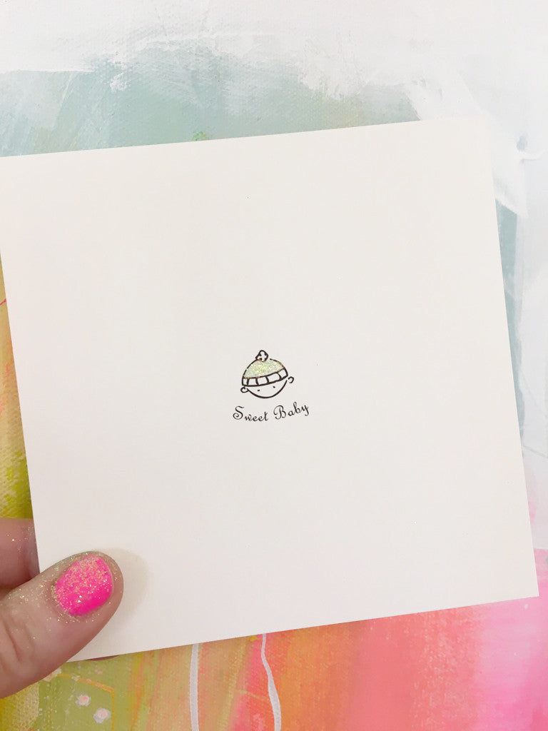 Sweet baby greeting card