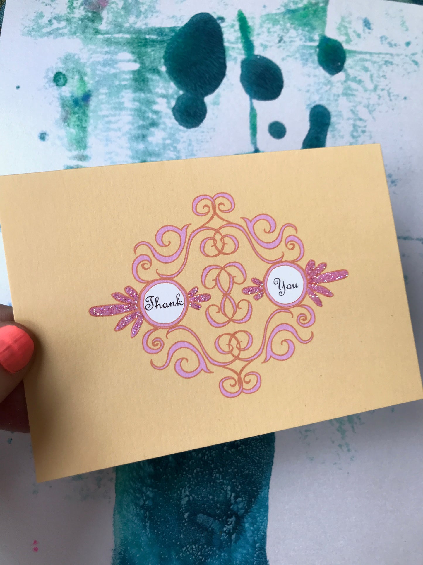 Thank You Gold Greeting Card