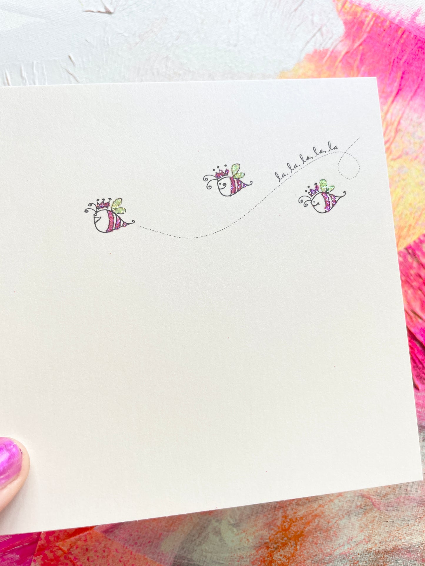 La..la...la... greeting card