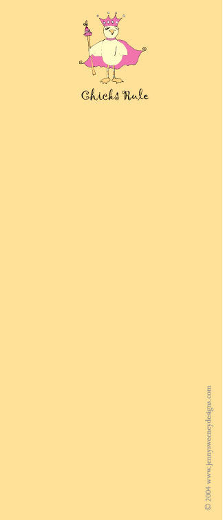 Chicks Rule Notepad