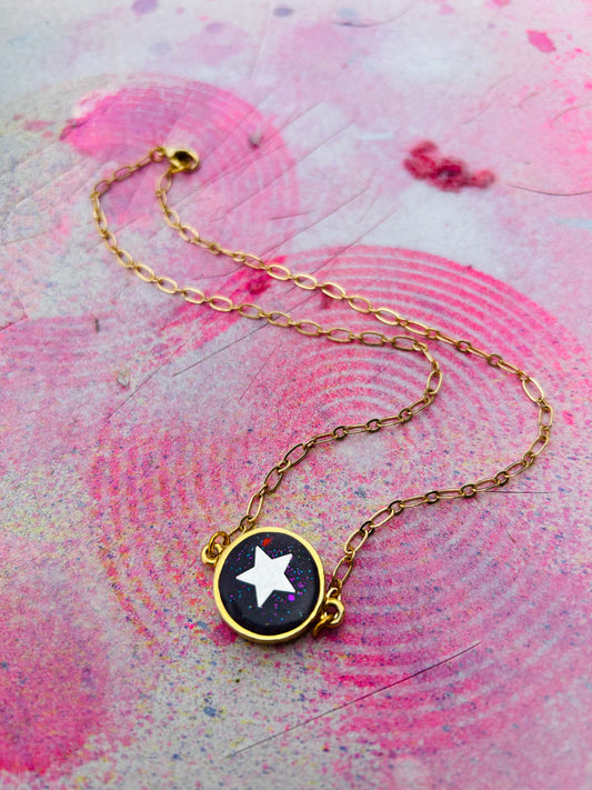 Lavender Star Necklace