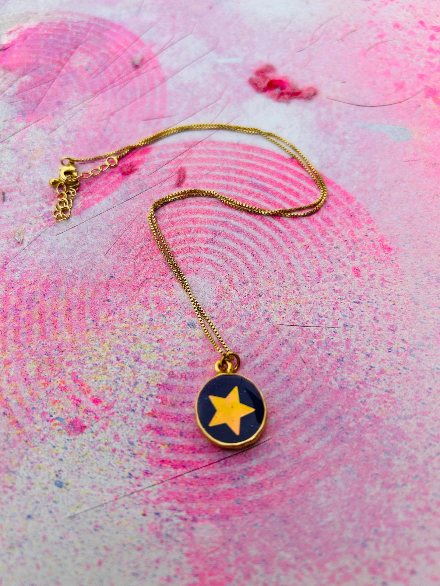 Purple Star Necklace