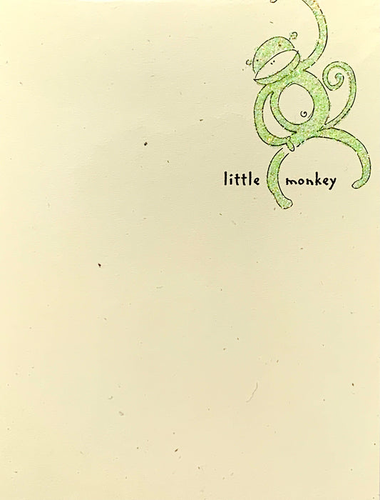 Little Monkey Greeting Card