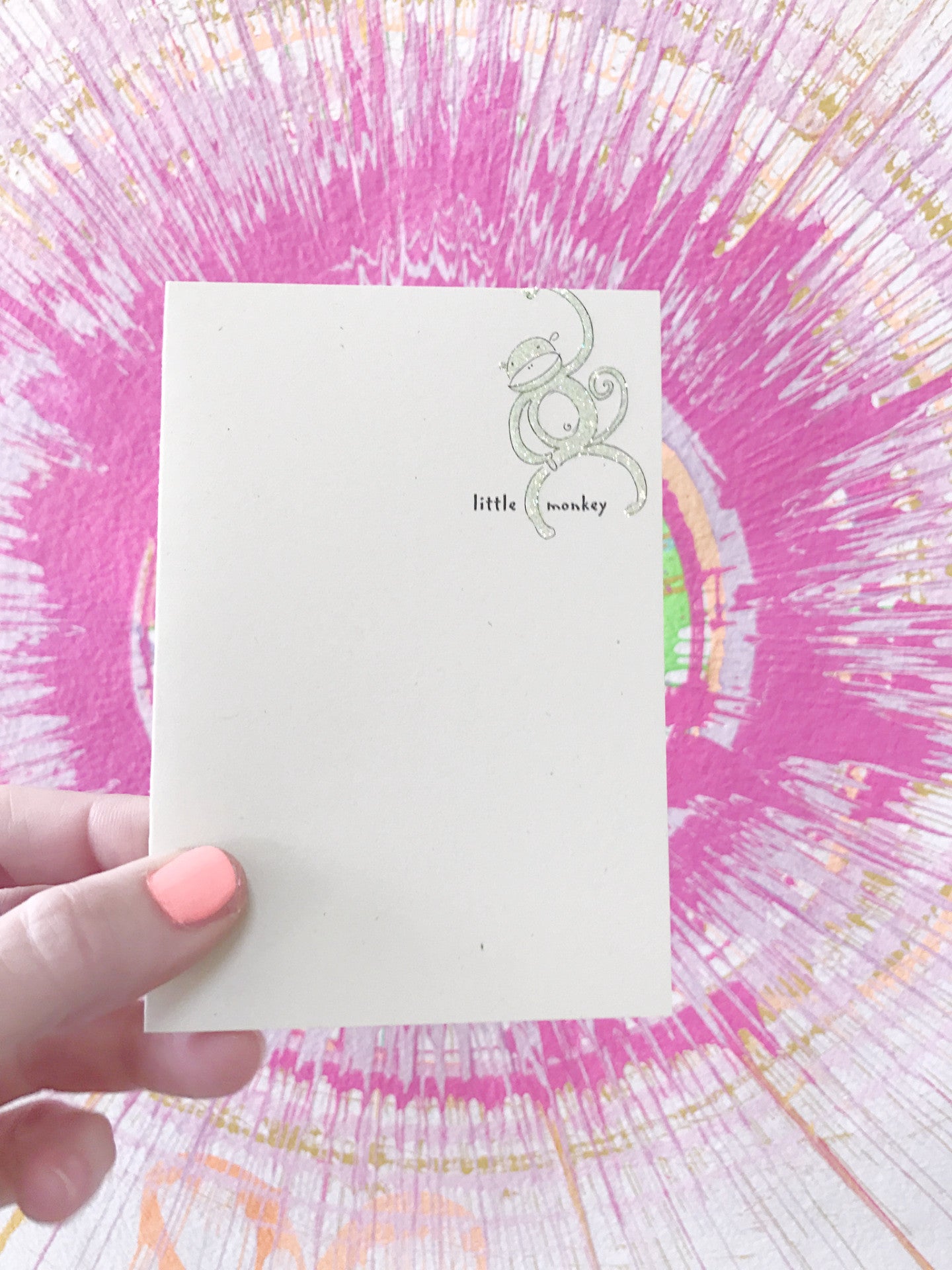 Little Monkey Greeting Card