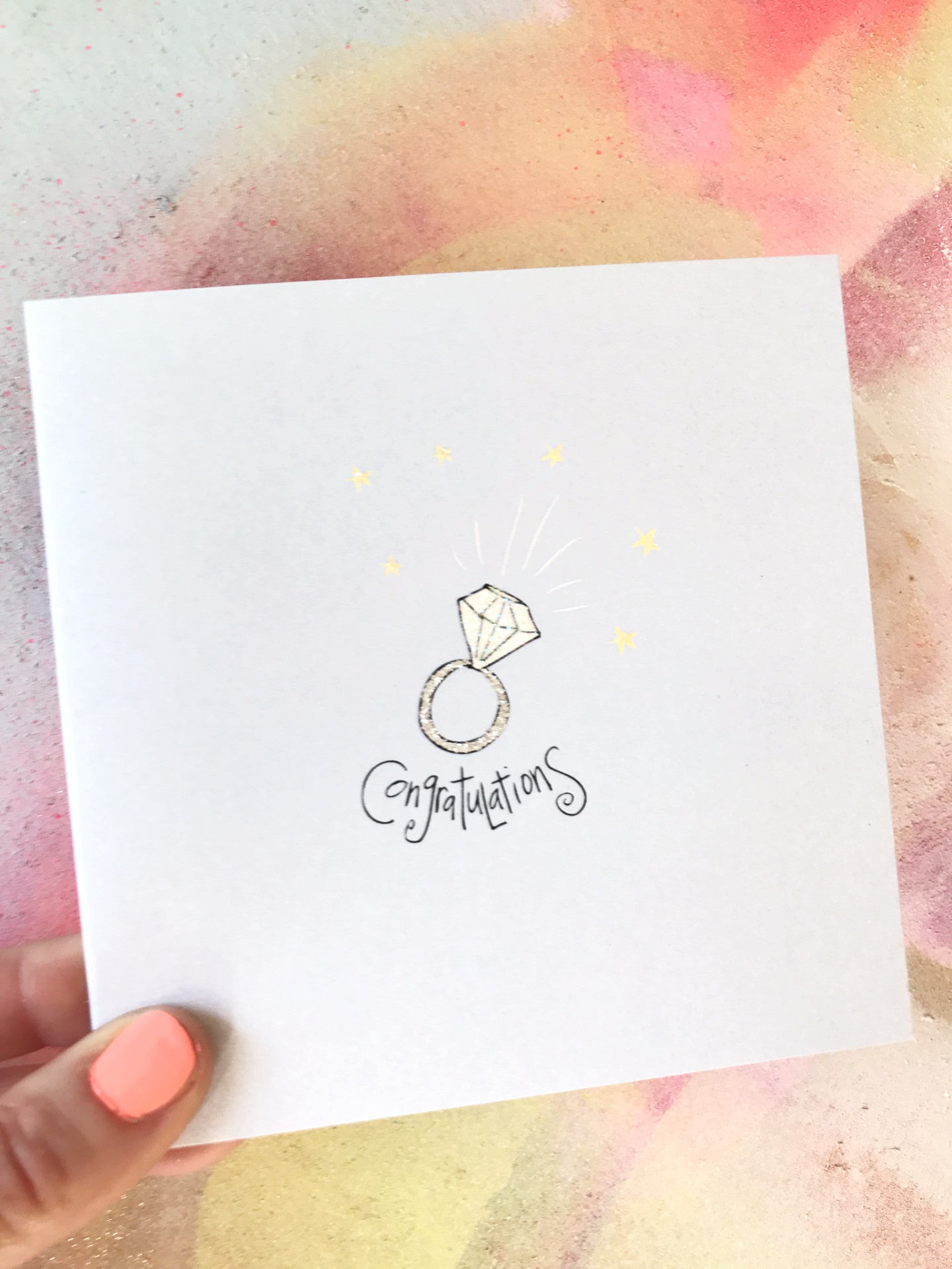 Congratulations ring – Jenny Sweeney Designs