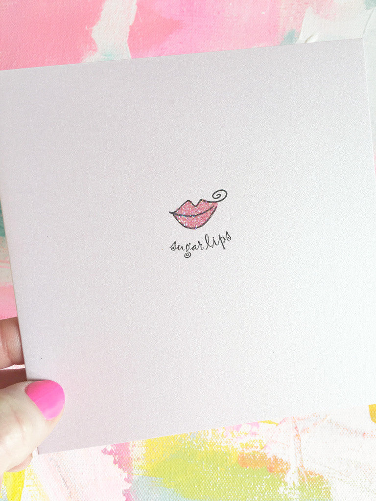 Sugar Lips Greeting Card