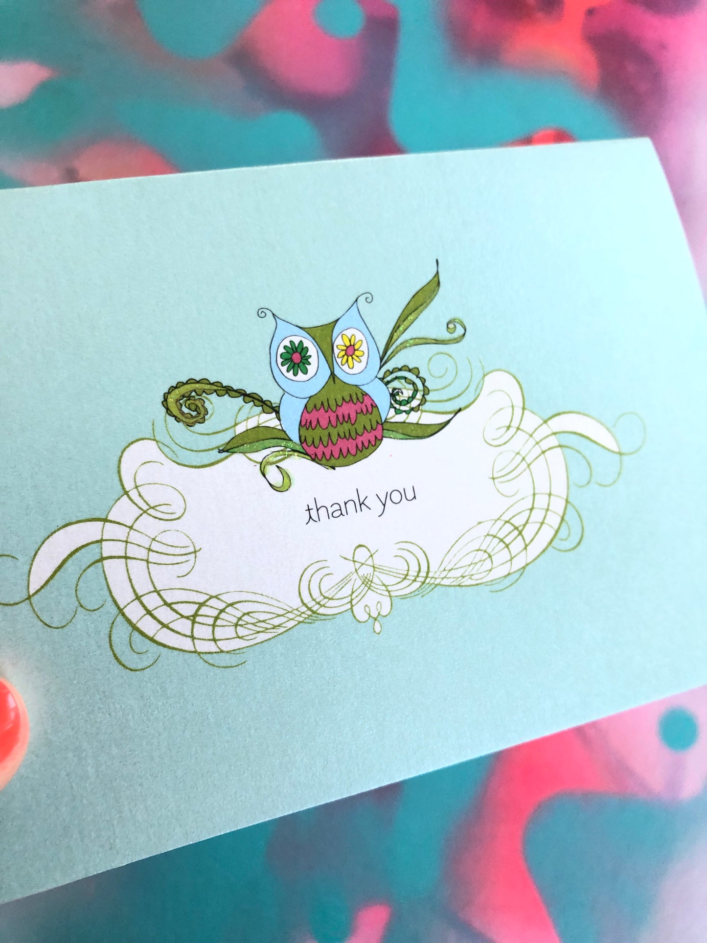 Thank You Owl greeting card