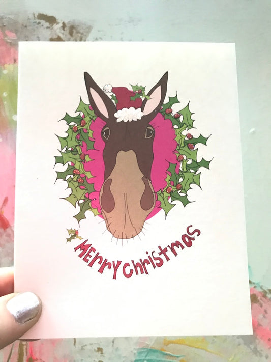 Merry Christmas Donkey