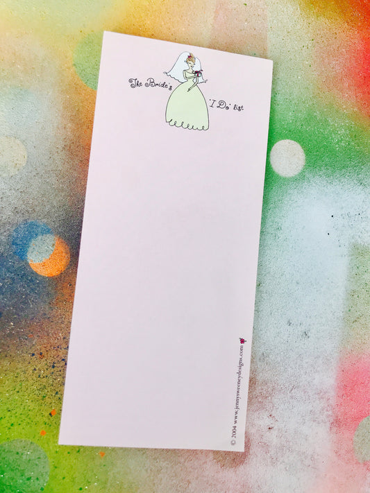 Brides's" I do" Notepad