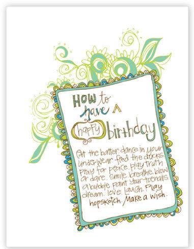 How to have happy birthday